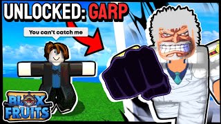 I Became Monkey D GARP For A Day in Blox Fruits (Roblox)