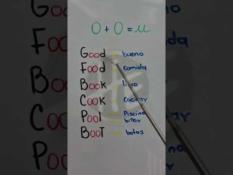 ¿Cómo pronunciar palabras con #OO como food, book y cook en inglés?