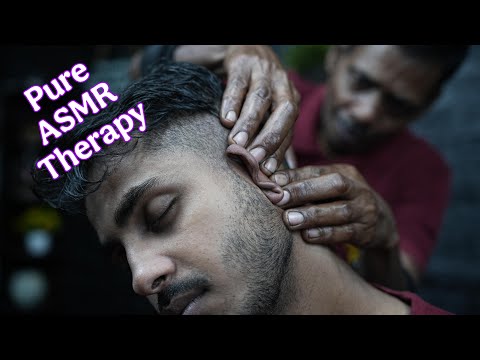 Say Goodbye to Headache : Traditional Indian ASMR Head Massage Therapy By Old School Barber