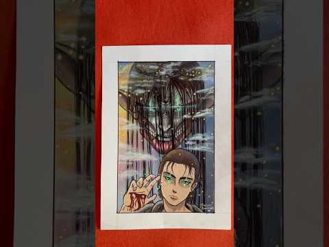 Já assistiram?? 👀 #attackontitan #erenyeager #fanart #animeart