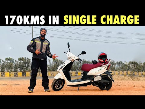 ₹94,000 me aagyi ELECTRIC SCOOTER jo chalegi 170km SINGLE CHARGE me | Review of Pure EV ETrance Neo+