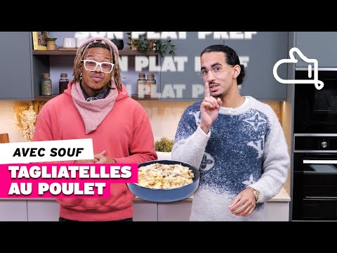 On cuisine le plat pref de @SOUFMUSIC des tagliatelles au poulet, on se régale !!