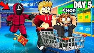 ROBLOX CHOP AND FROSTY SPEND THE NIGHT AT THE SECRET MALL TO SURVIVE