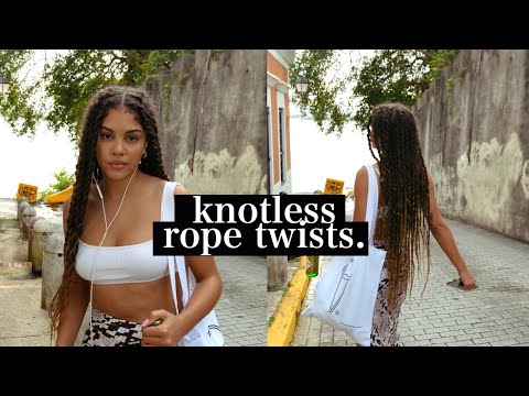JUMBO KNOTLESS ROPE TWISTS TUTORIAL *UPDATED METHOD*