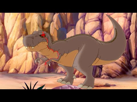 El Diente Agudo caza a los pequeños dinosaurios | En Busca Del Valle Encantado