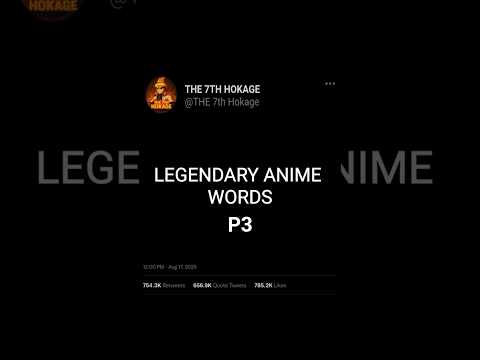 Top Legendary Anime Words Pt.3 💥 | Only Real Fans Know These! #AnimeVibes#AMV #animeedit#naruto#dbz