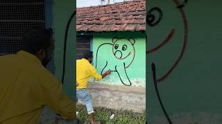 Draw panda 🐼 using number 9 #easytrick #shorts