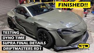 Fully Finished Race Ready Supra hits the Dyno and the track