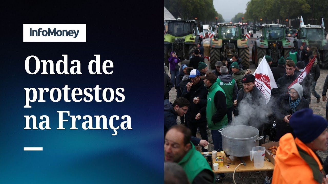 Agricultores franceses protestam contra acordo UE Mercosul | InfoMoney News