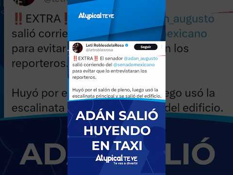 ADÁN SALIÓ HUYENDO EN TAXI | #shorts