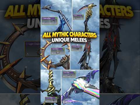 All Mythic Characters unique Melees #codm