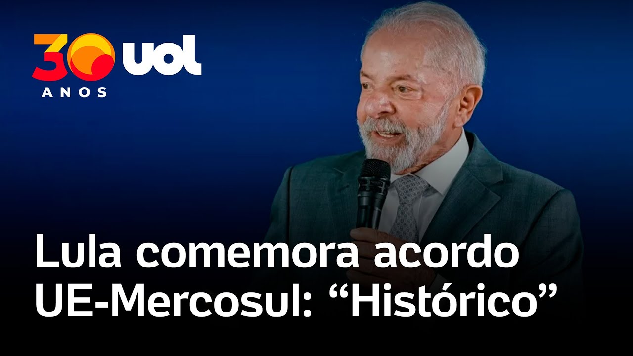 Lula comemora acordo de livre comércio entre UE e Mercosul: ‘Dia histórico para o multilateralismo’