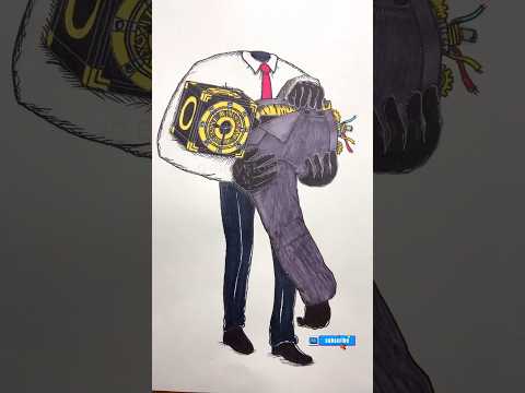 Who is helping Larger Clock man? #stopmotion #skibiditoilet