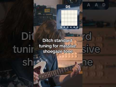 How to use open tunings for guitar in shoegaze music