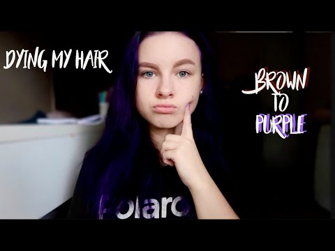 DYING MY BROWN HAIR PURPLE