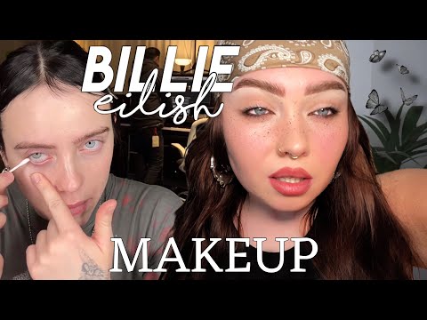 “it’s a craving, not a crush” I followed BILLIE EILISH’S makeup tutorial 🖤