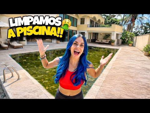 TIVEMOS QUE LIMPAR A PISCINA DA MINHA CASA ABANDONADA DE NOVO!!!