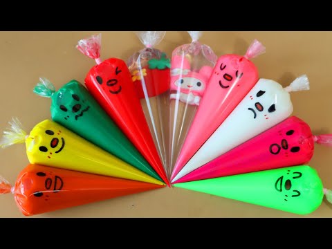 Making Slime with Piping Bags! Most Satisfying Slime Video★ASMR★#ASMR #PipingBags