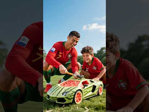 Messi Stole the Lamborghini Ronaldo Built for His Son! ๐ฑ๐ฅ | Crazy Football Story #ronaldo #messi