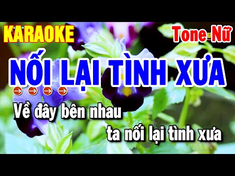 Karaoke Nối Lại Tình Xưa Tone Nữ Nhạc Cha Cha Hay Dễ Hát | Thanh Hải