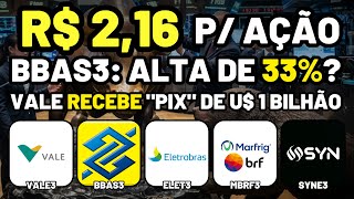 BBAS3 PRESTES A DECOLAR? VALE3 RECEBE BILHÕES! SYNE3 PAGA UMA BOLADA! ELET3: NINGUÉM NOTOU? MBRF3