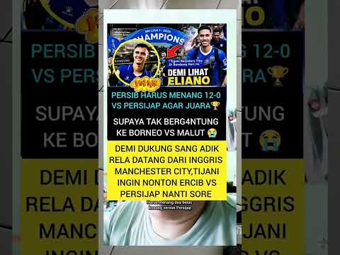 demi dukung san adik!! tjiani reijender rela datang ke persib, dan merayakan juara!?, "', #short