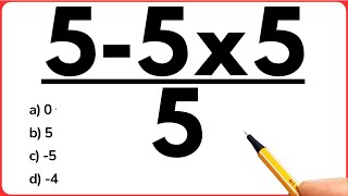 MATEMÁTICA BÁSICA! Você Consegue resolver essa?