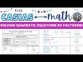 Factoring Quadratic Equations Concepts