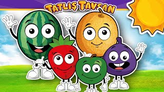 Parmak Ailesi Yaz Meyveleri · Karpuz Kavun Çilek · Eğlenceli Çocuk Şarkısı · Tatlış Tavşan