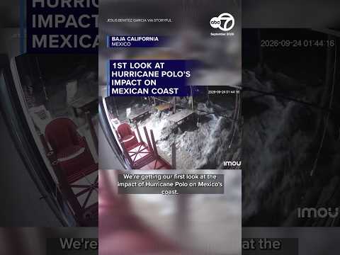 1st look at Hurricane Polo's impact on Mexican coast