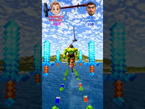 Andrey's Pit Bike 🚲 vs dad's G-Wagon Beamngdrive #shorts