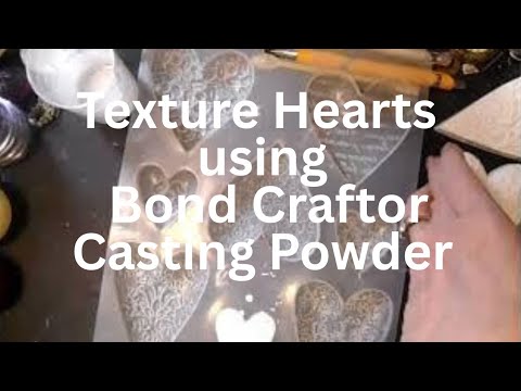 Bond Craftor Casting Powder Texture Hearts