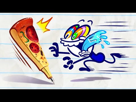 Pizza Party Of One | Pencilmation Cartoons!