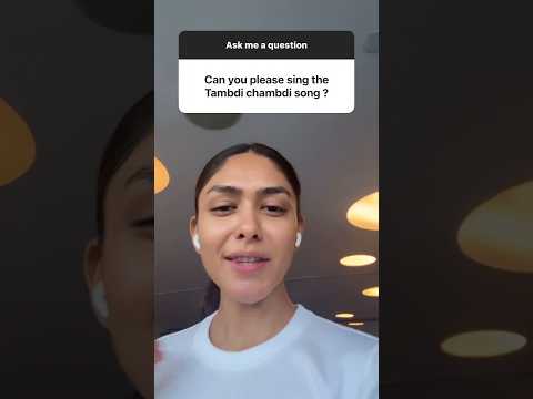 #mrunalthakur singing the VIRAL Tambdi Chamdi song is 🤌 #galattaindia #shorts