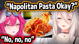 Botan Tries Speaking English With Raora and Brings Up Pasta...【Hololiv