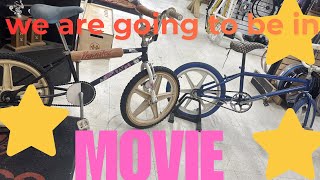 our old school bmx bikes are gona be a STAR! our bmx bikes in a movie!