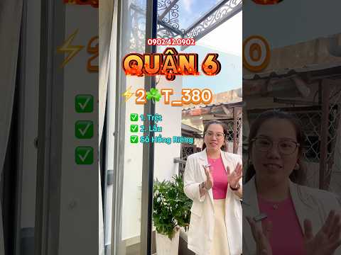✅Sỡ Hữu Nhà Quận_6, chỉ 2 tỷ 380_Có Nhà Sài Gòn, Sổ Hồng Riêng_Bank có Hỗ Trợ #bán #nhasaigon #giare