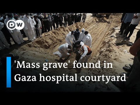 Exhumation operations continue at apparent mass grave in Khan Younis | DW News