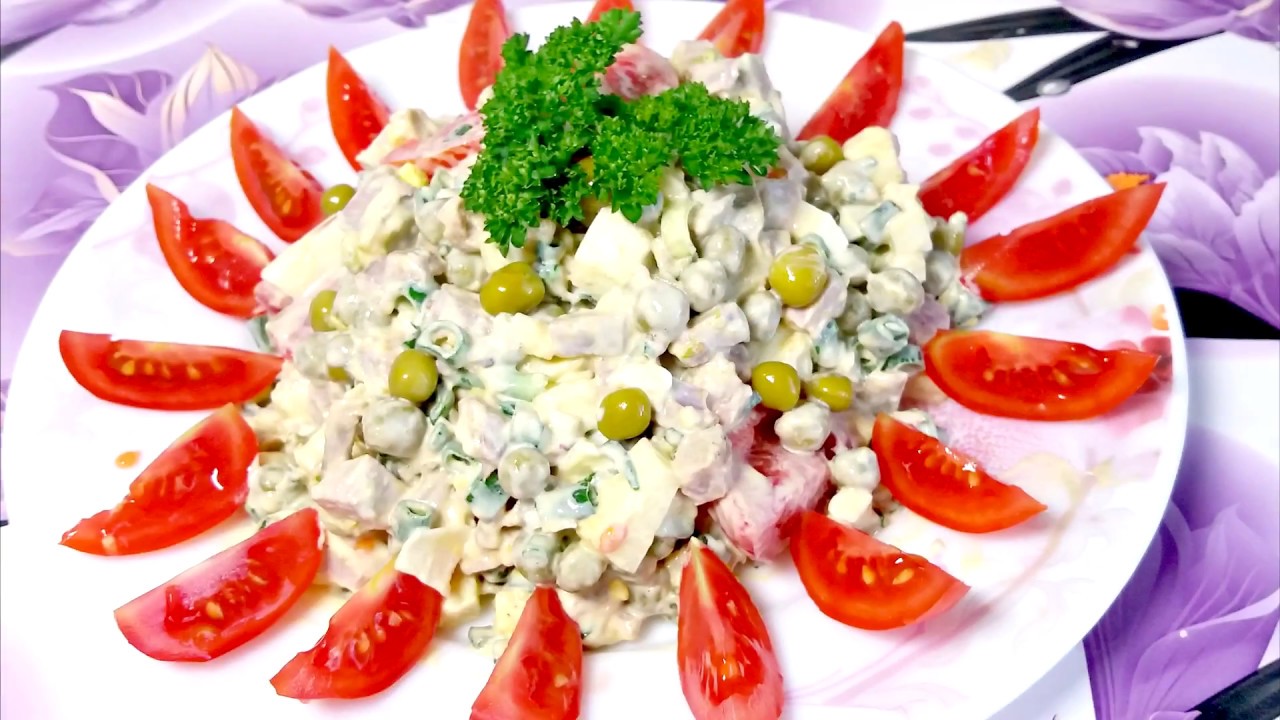 Салат КОНКУРЕНТ Лучшая замена ОЛИВЬЕ. Вкусно, Просто и Сытно