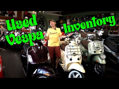 Used Scooter Inventory at Vespa Motorsport Sept. 2024