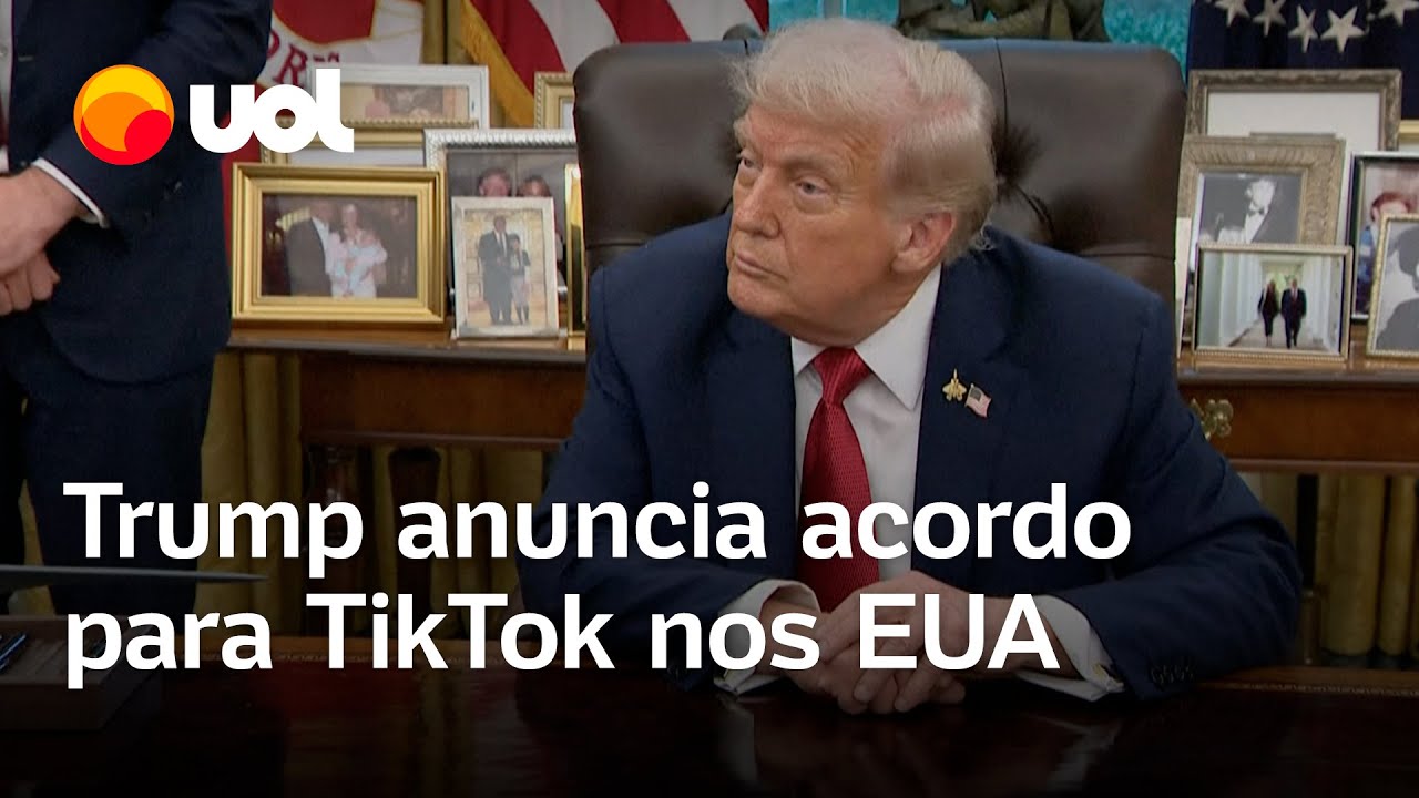Trump anuncia acordo que coloca TikTok sob controle de empresa americana e permite operação nos EUA