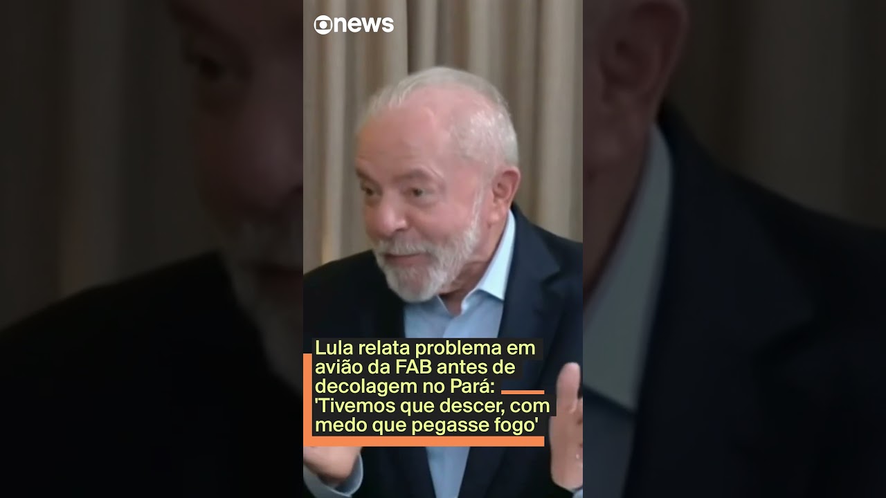 Lula relata falha em avião da FAB antes de decolar Medo que pegasse fogo