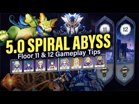 How to BEAT 5.0 SPIRAL ABYSS Floor 11 & 12: Guide & Tips w/ 4-Star Teams! | Genshin Impact 5.0