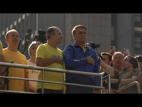 Brazil's former president Bolsonaro at demonstration for 'justice' in Sao Paulo | AFP
