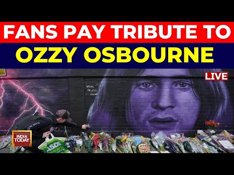 Fans Paying Tribute To Ozzy Osbourne In His Hometown Of Birmingham | LIVE | Ozzy Osbourne News