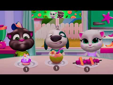 My Talking Tom Friends 🍞🥦🍇🫒🥝🍓🍎🍒🍅🌶️🫑🥑🥣🎂🍡🧃🧋🥤🍿#billi#cat#tom#talkingtomfriends#viral#video