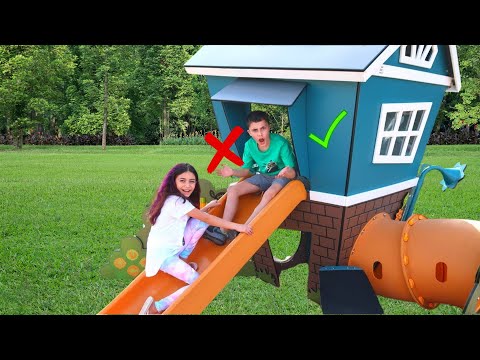 Heidi dan Zidane Bermain Sesuai Aturan di Taman Bermain | Belajar Etika untuk Anak