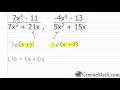 Finding the Least Common Denominator