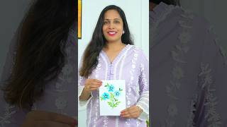 Easy Watercolour Flower Bunch Painting  | Step By Step | Part 19 | Shruti Shorts