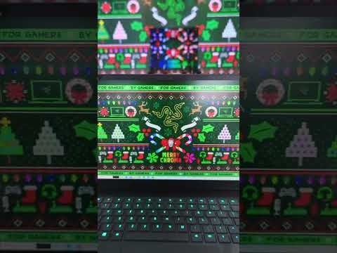 Razer SEA HQ in Singapore has decked the halls with Razer Axon’s Merry #Chroma animated wallpaper.